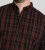 D555 Horsham Long Sleeve Shirt with Chest Pocket Burgundy/Black Check - Herrenhemden - Herrenhemden in großen Größen