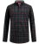 D555 Horsham Long Sleeve Shirt with Chest Pocket Burgundy/Black Check - Herrenhemden - Herrenhemden in großen Größen