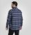 D555 Shrewsbury Long Sleeve with Chest Pocket Blue/Navy Check TALL SIZES - Herrenhemden - Herrenhemden in großen Größen