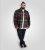 D555 Aldershot Long Sleeve Heavy Shacket Overshirt Tan/Navy Check - Herrenhemden - Herrenhemden in großen Größen
