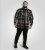 D555 Falkirk Long Sleeve Heavy Shacket Overshirt Black/Grey TALL SIZES - Herrenhemden - Herrenhemden in großen Größen
