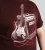 D555 Barnsley Guitar and Amp Crew Neck T-Shirt Burgundy - Herren-T-shirts - Herren-T-Shirts in großen Größen