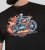 D555 Dewsbury Skeleton On Bike Crew Neck T-Shirt Black TALL SIZE - HERRENBEKLEIDUNG MT-6XLT - Langgrößen für Herren