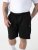 D555 Robinson 1 Fleece Cargo Shorts mit Elastischem Bund Schwarz - Jogginghosen für herren - Jogginghosen für Herren in großen Größen