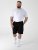 D555 Robinson 1 Fleece Cargo Shorts mit Elastischem Bund Schwarz - Jogginghosen für herren - Jogginghosen für Herren in großen Größen