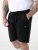 D555 Robinson 1 Fleece Cargo Shorts mit Elastischem Bund Schwarz - Jogginghosen für herren - Jogginghosen für Herren in großen Größen