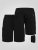 D555 Robinson 1 Fleece Cargo Shorts mit Elastischem Bund Schwarz - Jogginghosen für herren - Jogginghosen für Herren in großen Größen