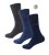 D555 Harold 2 Multi Color Pack of 3 Extra Wide Comfort Fit Socks - Herrenunterwäsche & bademode - Herrenunterwäsche & Bademode in großen Größen