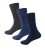 D555 Harold 2 Multi Color Pack of 3 Extra Wide Comfort Fit Socks - Herrenunterwäsche & bademode - Herrenunterwäsche & Bademode in großen Größen