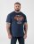 D555 Hockney T-shirt mit Motorraddruck Marineblau - Herren-T-shirts - Herren-T-Shirts in großen Größen