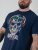D555 Linton T-shirt mit Mehrfarbigem Totenkopfdruck Marineblau - Herren-T-shirts - Herren-T-Shirts in großen Größen