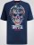 D555 Linton T-shirt mit Mehrfarbigem Totenkopfdruck Marineblau - Herren-T-shirts - Herren-T-Shirts in großen Größen