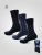 D555 Harold 3 Extra Wide Comfort Fit Socks 3-pack Navy/Denim - Herrenunterwäsche & bademode - Herrenunterwäsche & Bademode in großen Größen