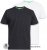 D555 Fenton 2-pack Black/White T-shirt - Herren-T-Shirts in großen Größen - Herren-T-Shirts in großen Größen