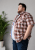 Kam Jeans 6368 Checked Short Sleeve Shirt Red - Herrenhemden - Herrenhemden in großen Größen