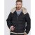 D555 Hudson Hooded Puffer Jacket Navy - Herren jacken - Herren Jacken in großen Größen