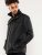 D555 Fargo Five Pocket Jacket With Ribbed Neck and Inner Quilting Black - Herren jacken - Herren Jacken in großen Größen