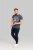 D555 Brandon Sweatpants with Tapered leg Navy - Jogginghosen für Herren in großen Größen - Jogginghosen für Herren in großen Größen