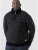 D555 REMINGTON Sweater With Woven Zipper Chest Pocket Black/Charcoal - Herren-Sweater und -Hoodies in großen Größen - Herren-Sweater und -Hoodies in großen Größen