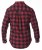 D555 Lawton LS Flannel Shirt Red - Herrenhemden - Herrenhemden in großen Größen