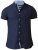D555 Norman Short Sleeve Oxford Shirt Navy - Herrenhemden in großen Größen - Herrenhemden in großen Größen