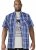 D555 Genoa Short Sleeve Shirt & T-shirt Combo - Herrenhemden - Herrenhemden in großen Größen