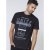 D555 Phillip T-shirt Black - Herren-T-shirts - Herren-T-Shirts in großen Größen
