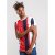 D555 Bancroft T-shirt Red/Navy - Herren-T-shirts - Herren-T-Shirts in großen Größen