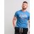 D555 Shelton T-shirt Blue - Herren-T-shirts - Herren-T-Shirts in großen Größen