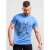 D555 Monty T-shirt Blue - Herren-T-shirts - Herren-T-Shirts in großen Größen