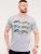 D555 Bathurst Custom Classics Motorbike Printed T-Shirt Grey - Herren-T-shirts - Herren-T-Shirts in großen Größen