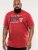 D555 Brisbane Santa Monica Route 66 Printed T-Shirt Red - Herren-T-shirts - Herren-T-Shirts in großen Größen