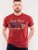 D555 Brisbane Santa Monica Route 66 Printed T-Shirt Red - Herren-T-shirts - Herren-T-Shirts in großen Größen