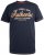 D555 Jasper Authentic Printed T-shirt Navy - Herren-T-shirts - Herren-T-Shirts in großen Größen