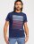 D555 Cransford Gradient Line Printed T-Shirt - Herren-T-shirts - Herren-T-Shirts in großen Größen
