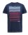 D555 Cransford Gradient Line Printed T-Shirt - Herren-T-shirts - Herren-T-Shirts in großen Größen