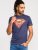D555 Scampton Official Superman Printed T-Shirt Navy - Herren-T-shirts - Herren-T-Shirts in großen Größen