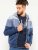 D555 Columbus Cut And Sew Panelled Zip Through Hoody Blue - Herren-sweater und -hoodies - Herren-Sweater und -Hoodies in großen Größen