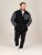 D555 Daly Quarter Zip Fleece Sweatshirt Schwarz/Grau - Herren-sweater und -hoodies - Herren-Sweater und -Hoodies in großen Größen
