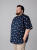 Kam Jeans 6068 Flamingo Short Sleeve Shirt Navy - Herrenhemden - Herrenhemden in großen Größen