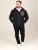 D555 Damien Micro Fleece Zip Through Hoody Schwarz/Grau - Herren-sweater und -hoodies - Herren-Sweater und -Hoodies in großen Größen