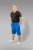 20 Nodi Short Leg Sports Pants in Combed Cotton Jersey Blue - Jogginghosen für herren - Jogginghosen für Herren in großen Größen