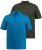 JP1880 704317 Poloshirt Doppelpack Türkisblau/Oliv - Polo-shirts für herren - Polo-Shirts für Herren in großen Größen