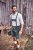 JP1880 Genuine Leather Traditional Lederhosen Shorts Green - Herrenshorts - Herrenshorts in großen Größen