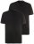 JP1880 708420 Henley-Shirt Doppelpack Schwarz - Herren-T-shirts - Herren-T-Shirts in großen Größen