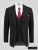 D555 Ted 4 Way Stretch Tailored Suit Jacket Schwarz - Herrenanzüge und -blazer - Herrenanzüge und -blazer in großen Größen