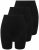Ulla Popken 716595 Pantys 3er-Pack Schwarz - Slips - 