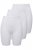 Ulla Popken 716595 Pantys mit Oberschenkelschutz 3er-Pack Weiß - Slips - 