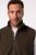 JP1880 Fleece Vest Stand-up Collar Brown - Herren jacken - Herren Jacken in großen Größen
