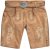 JP1880 Premium Goat Suede Staghorn Embroidery Shorts Leather Brown - Herrenshorts - Herrenshorts in großen Größen